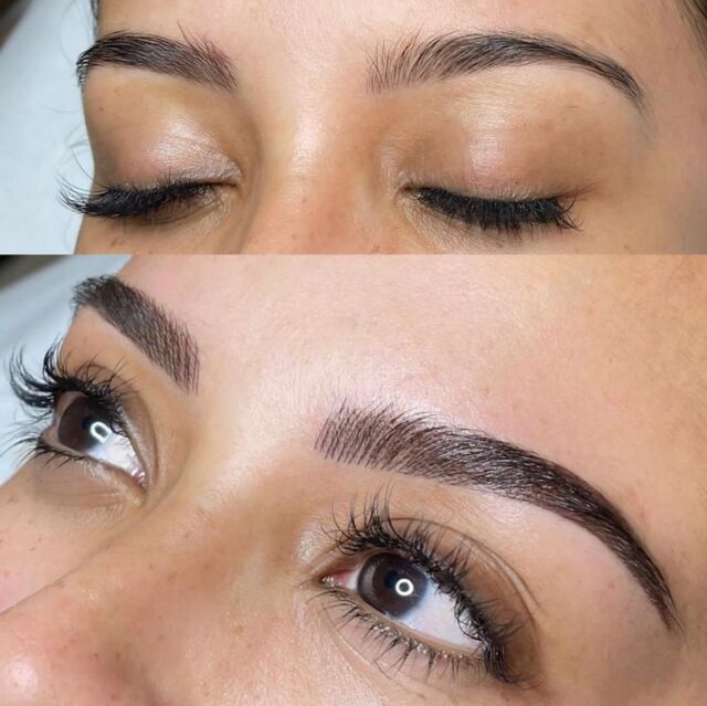 ARTIST | ZAR- Immediate #beforeandafter the perfect blend of #feathering  and #ombre with nano needle technology. Text 0401 990 018 to book at our salon in Surry Hills, Sydney or book via bookings@suziemcintosh.com to see Zar in Melbourne.